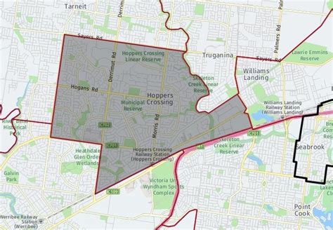 Roadmap Dandenong (Victoria), to Hoppers Crossing (Victoria)